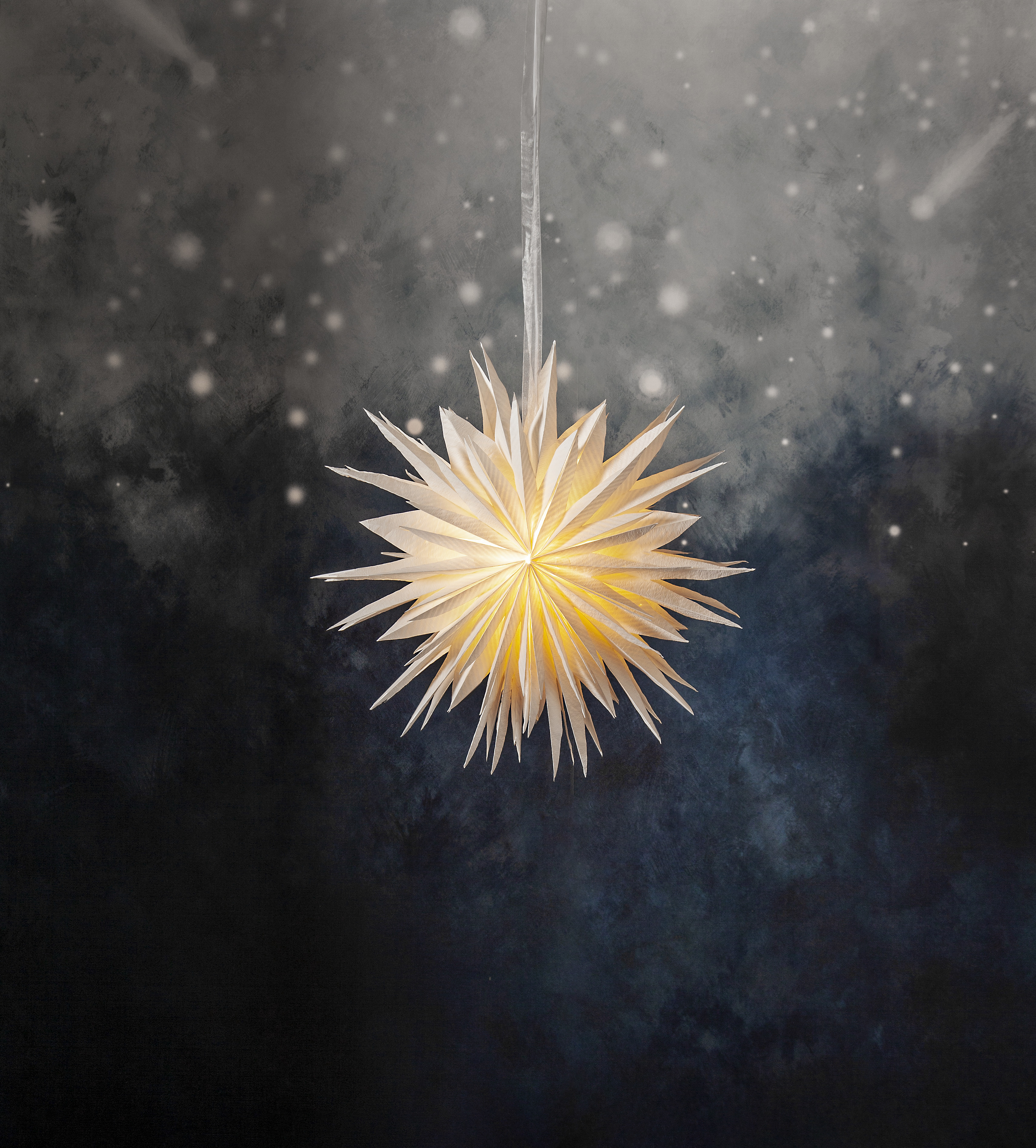 Stjärna - Adventsstjärna - Vit - 60x60 cm - 4