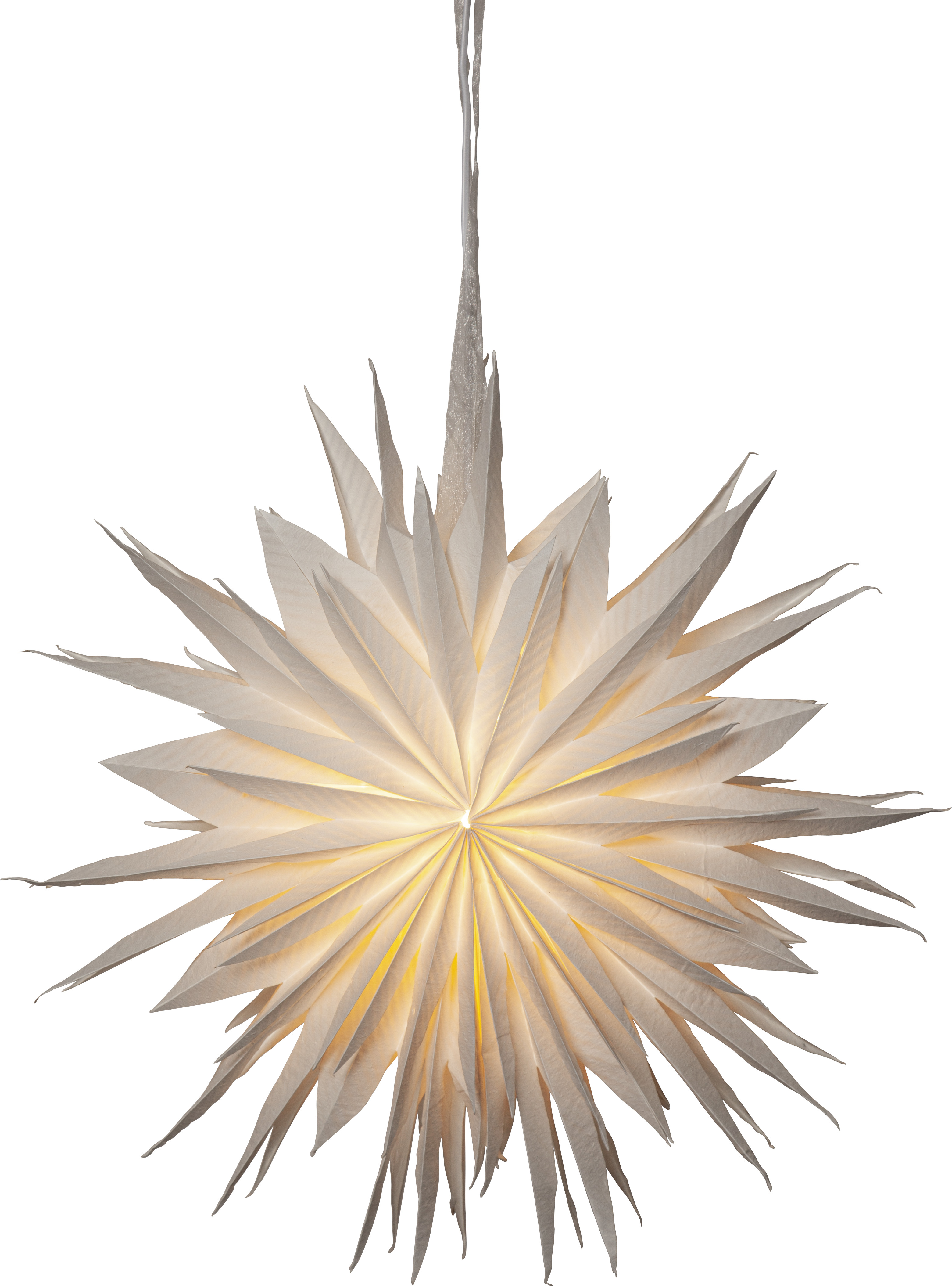 Stjärna - Adventsstjärna - Vit - 60x60 cm - 2