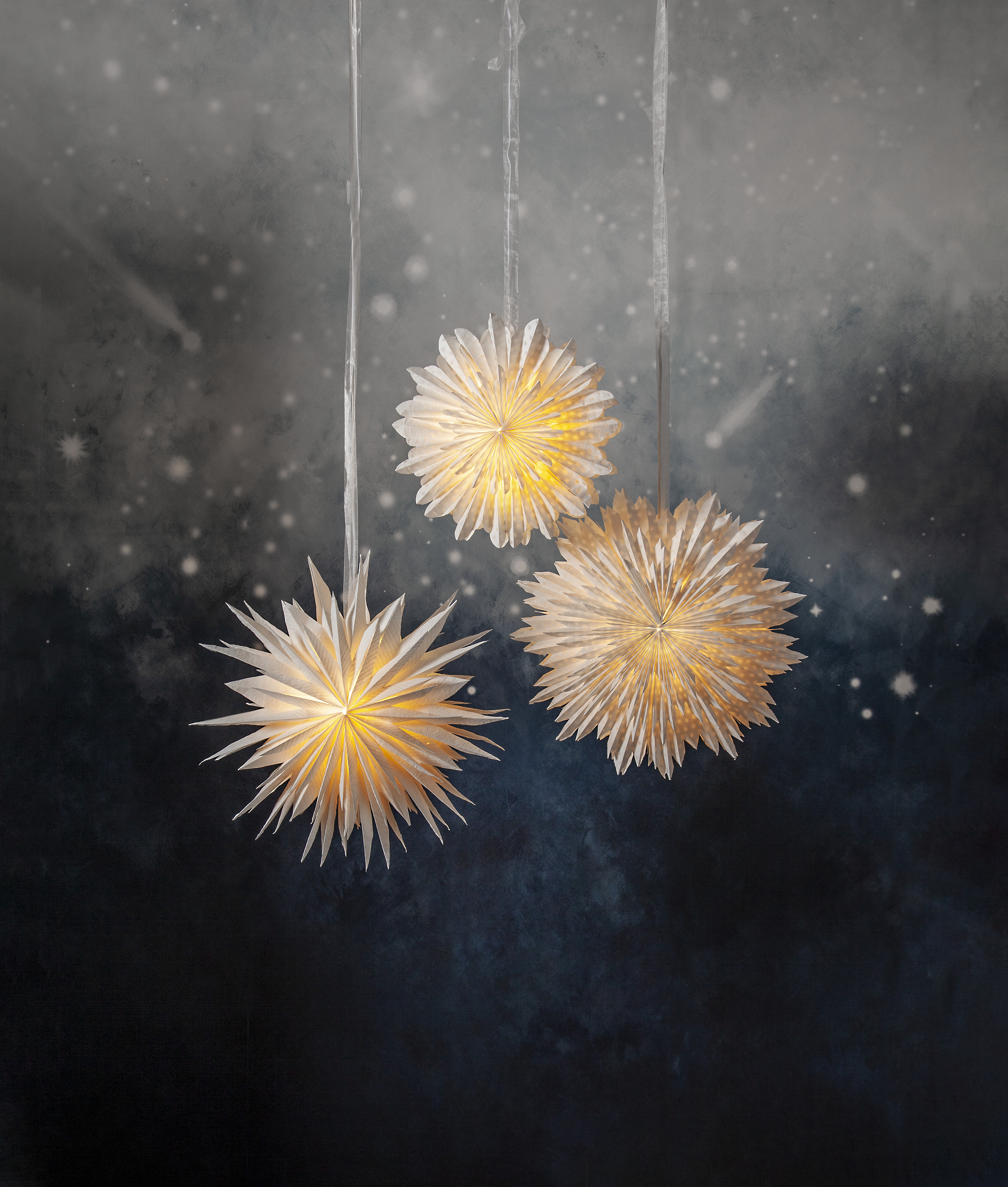 Star - Advent star - White - 60x60 cm - Recycled - 2