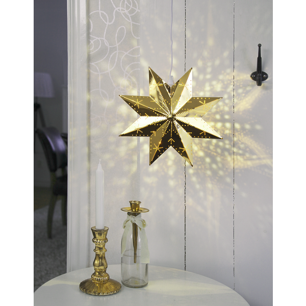 Adventsstjärna - Metallstjärna - Mässing - 28x28 cm - 8