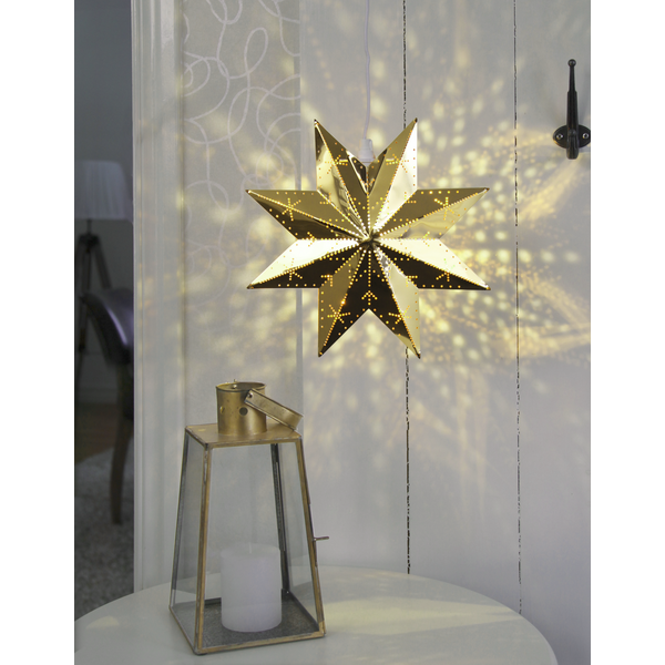 Adventsstjärna - Metallstjärna - Mässing - 28x28 cm - 7