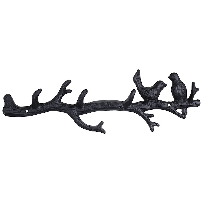 Krok - Kroklist - Klädhängare - Gjutjärn - Svalor - 33 cm - 2