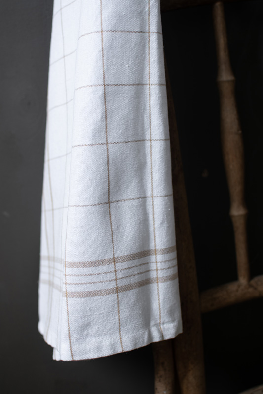 White/beige kitchen towel - 50x70 cm - 3