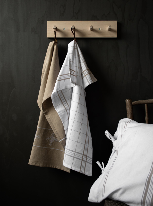White/beige kitchen towel - 50x70 cm - 2