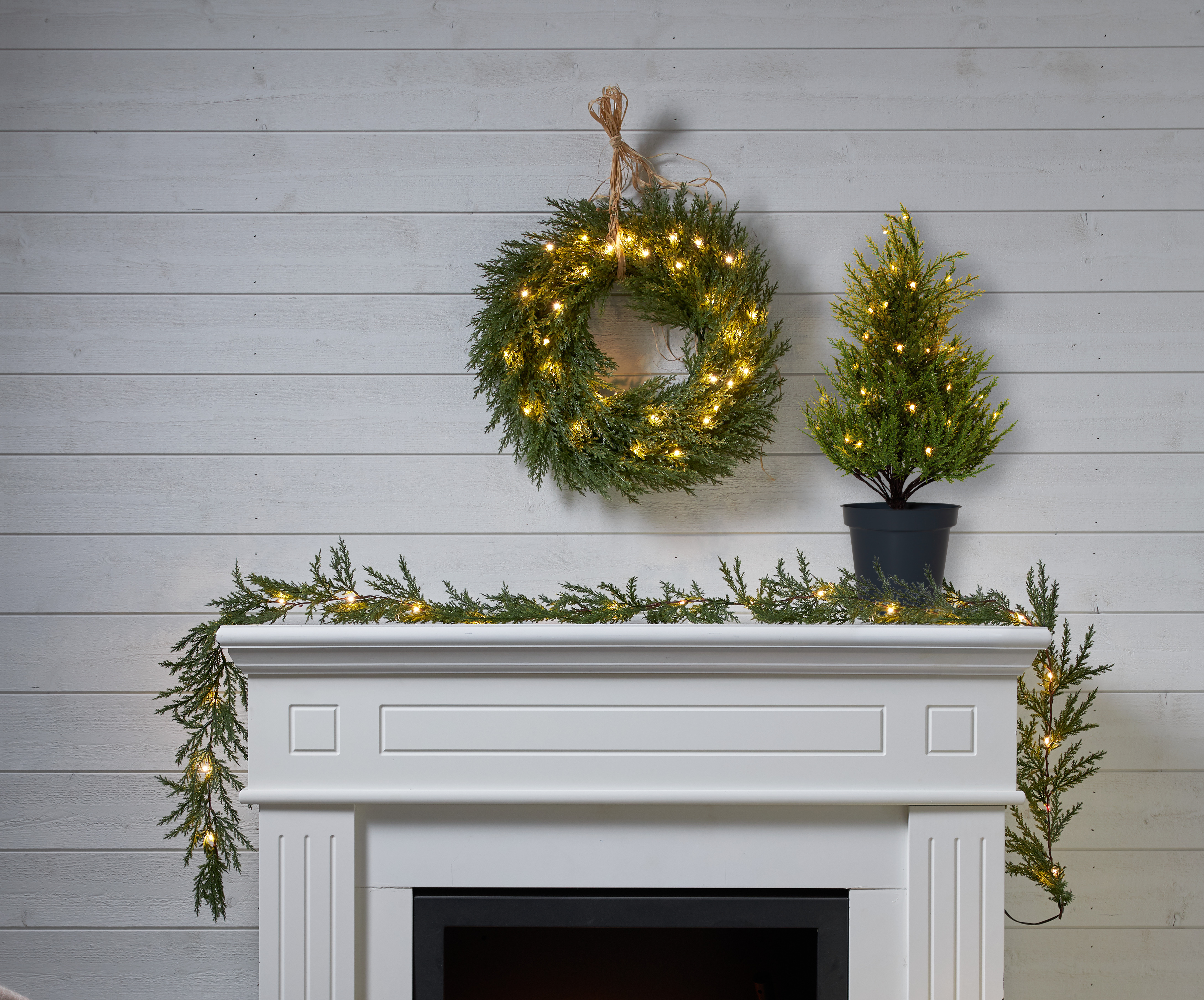Thuja garland with lighting - 180 cm - 9