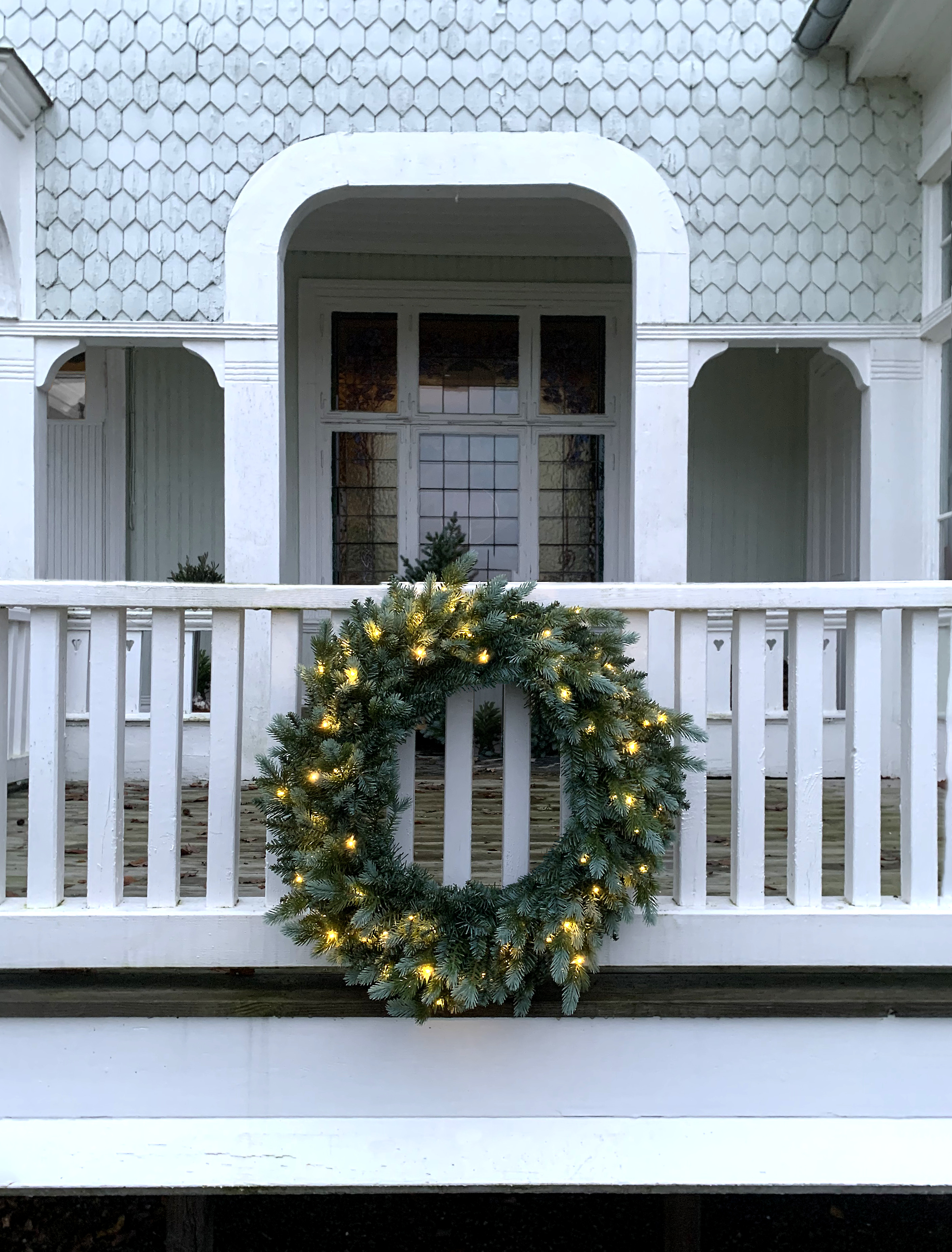 Wreath with lighting - 80x80 cm - 4