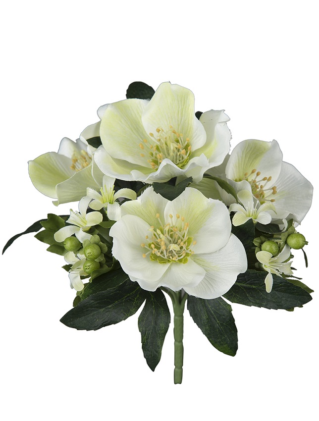 Julros bukett - Blombukett - 20 cm - Cremevit - 5