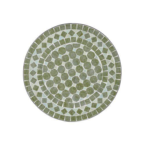 Garden table - Table - Mosaic table - Green mottled - Ø100x72 cm - 3