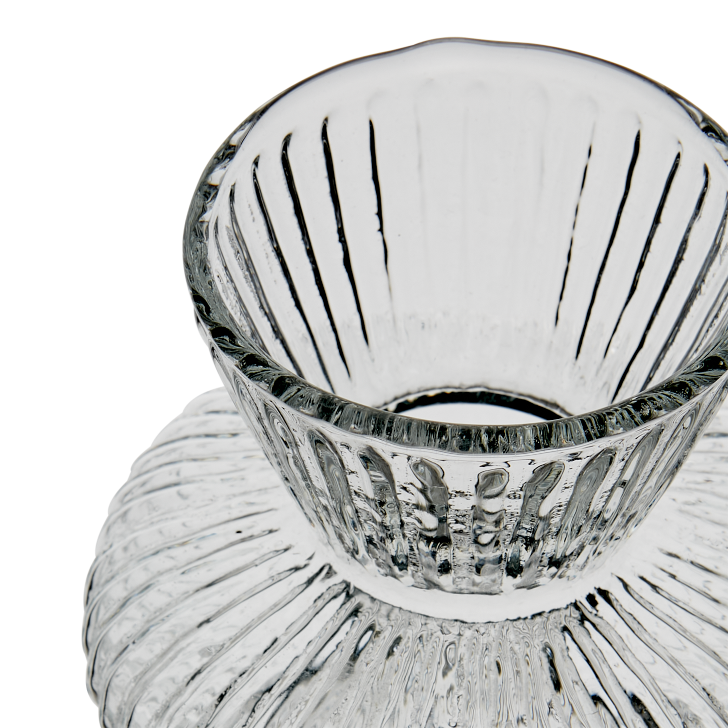 Hyacinth vase - Bulb vase - Glass vase - Glass - Ø10xH14 cm - 3