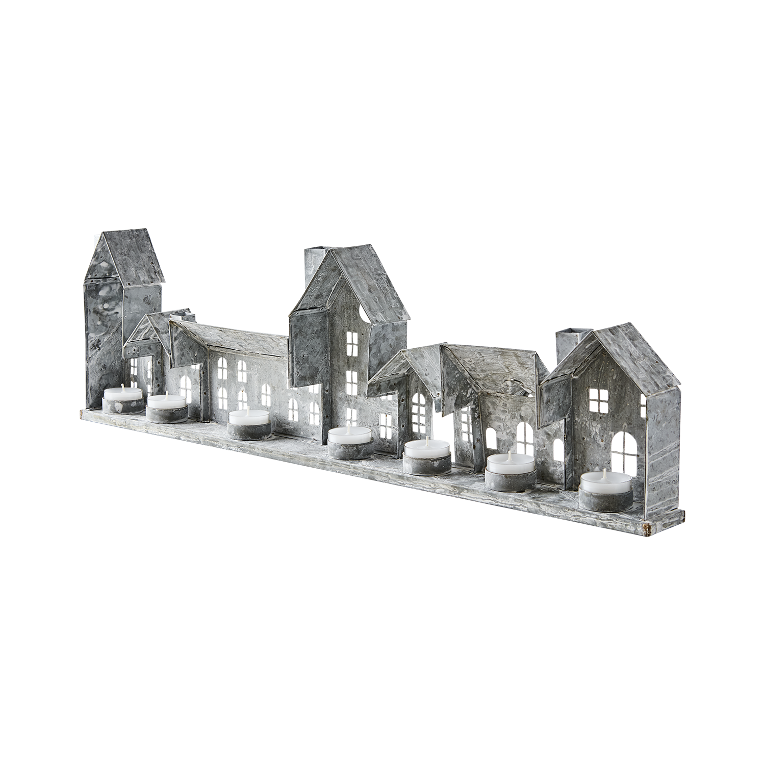 House - House lantern - Lantern - Grey/White - 68x20 cm - 6