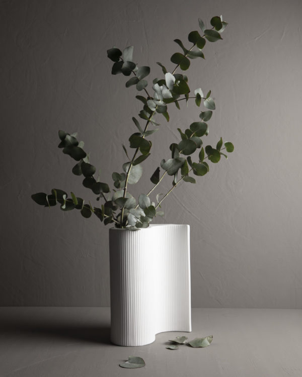 White vase - 18x11x23 cm - 4