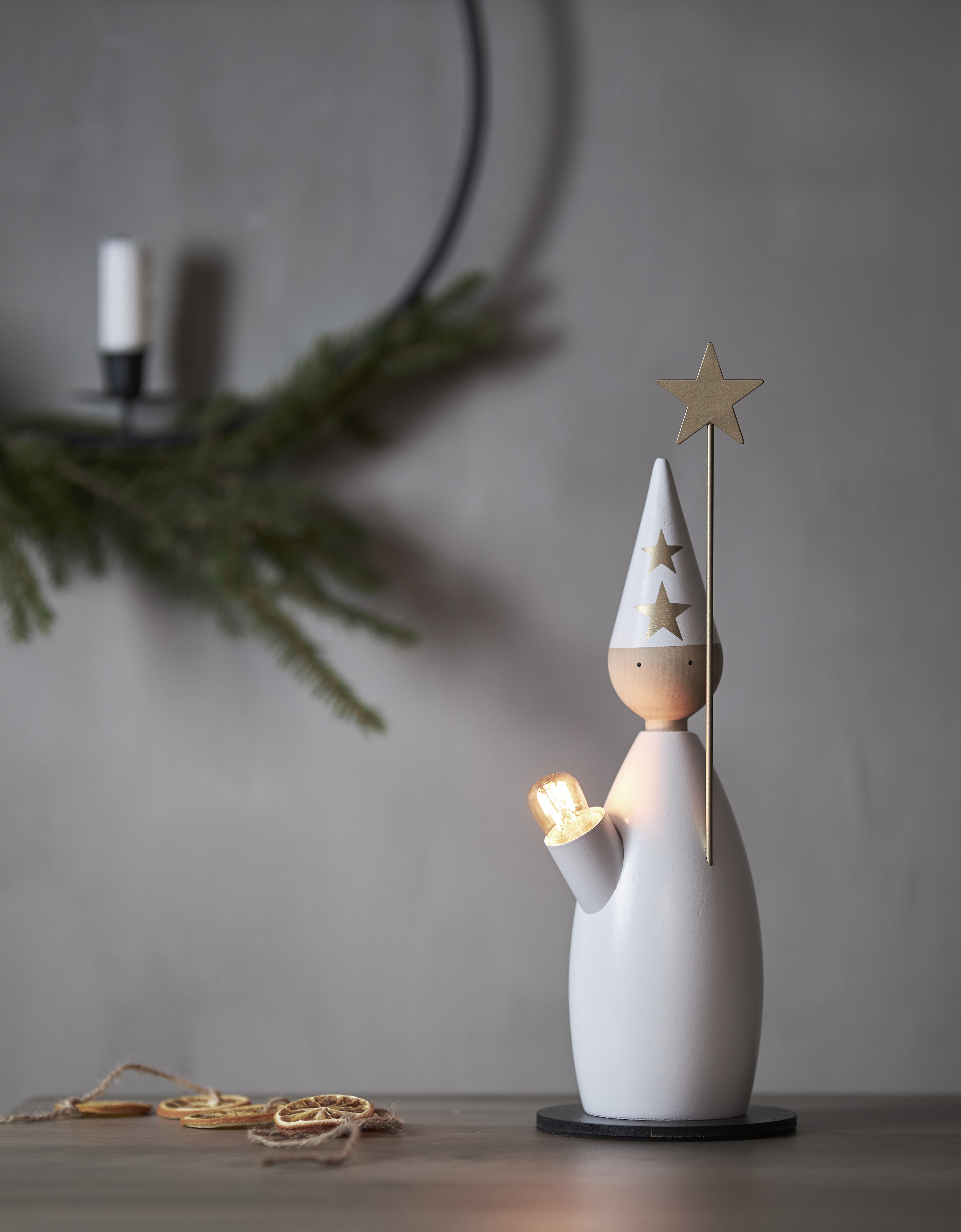 Ljusstake - Stjärngosse - 33x12 cm