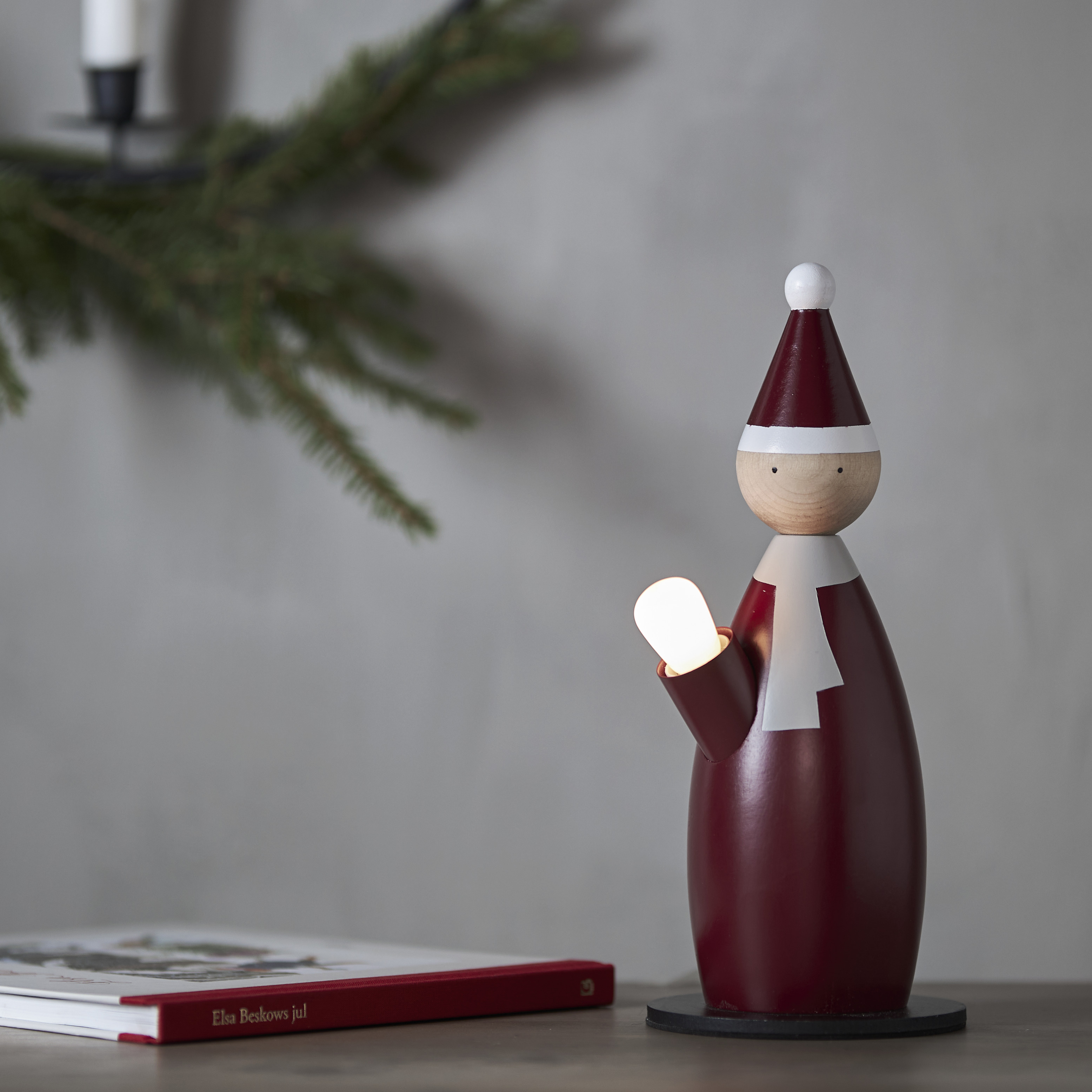 Ljusstake - Tomte - Luciatomte - 28x12 cm - 2