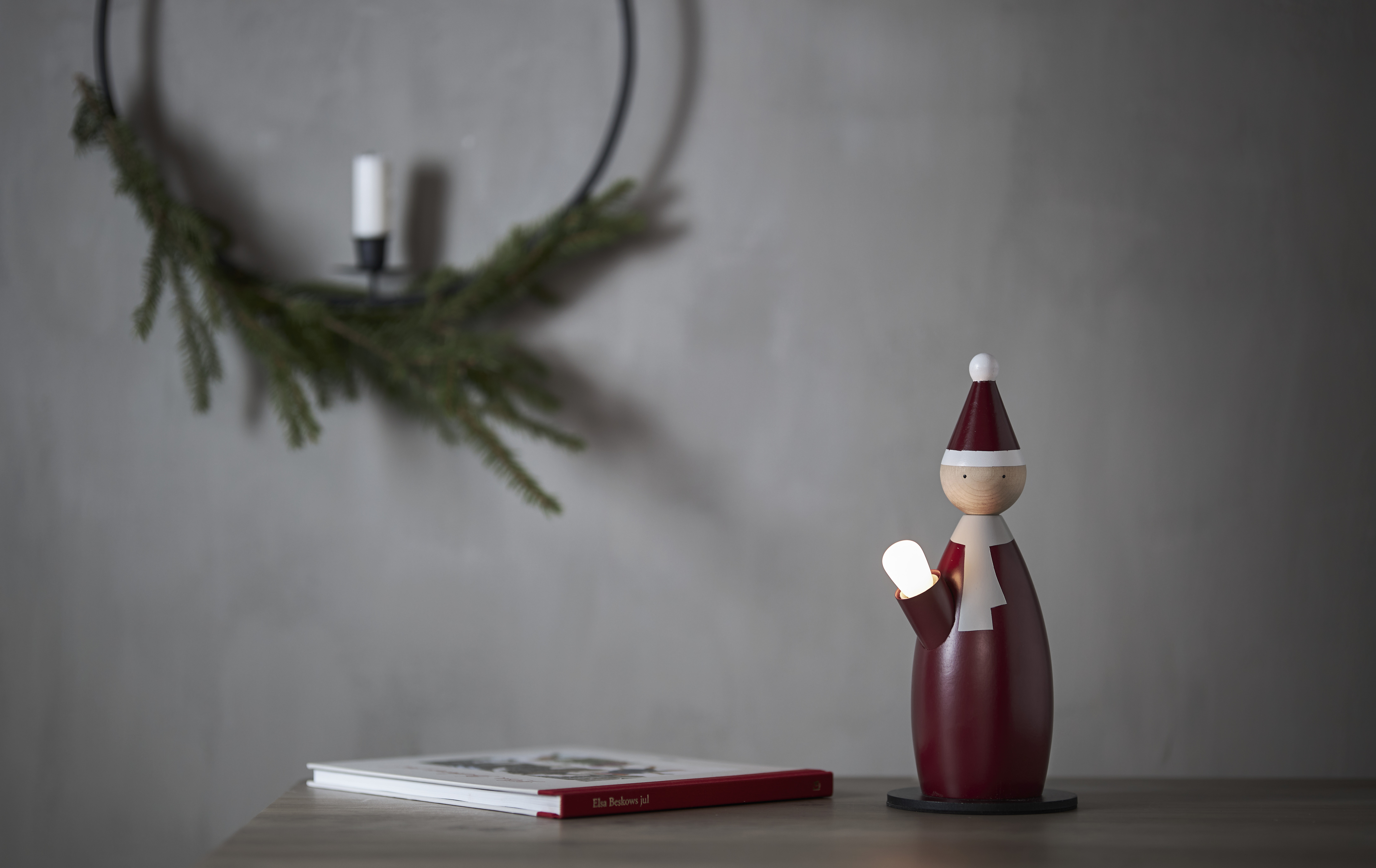 Ljusstake - Tomte - Luciatomte - 28x12 cm - 3