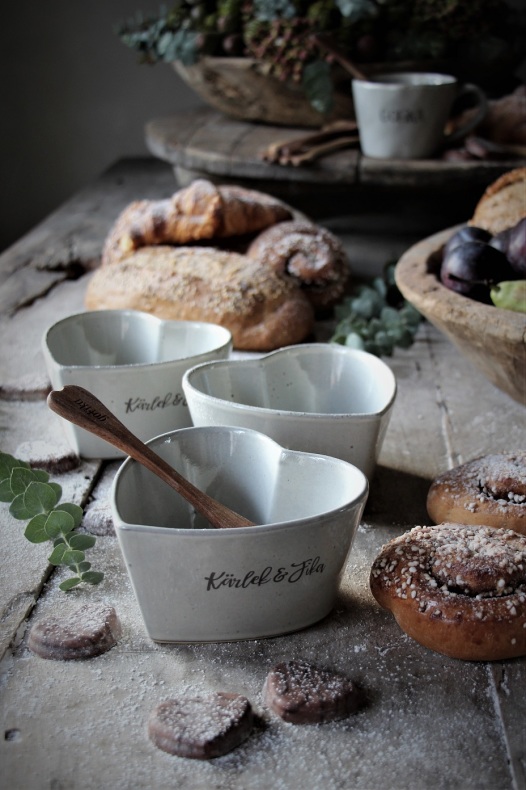 Bowl - Heart - Love & Fika - 13x13x7 cm