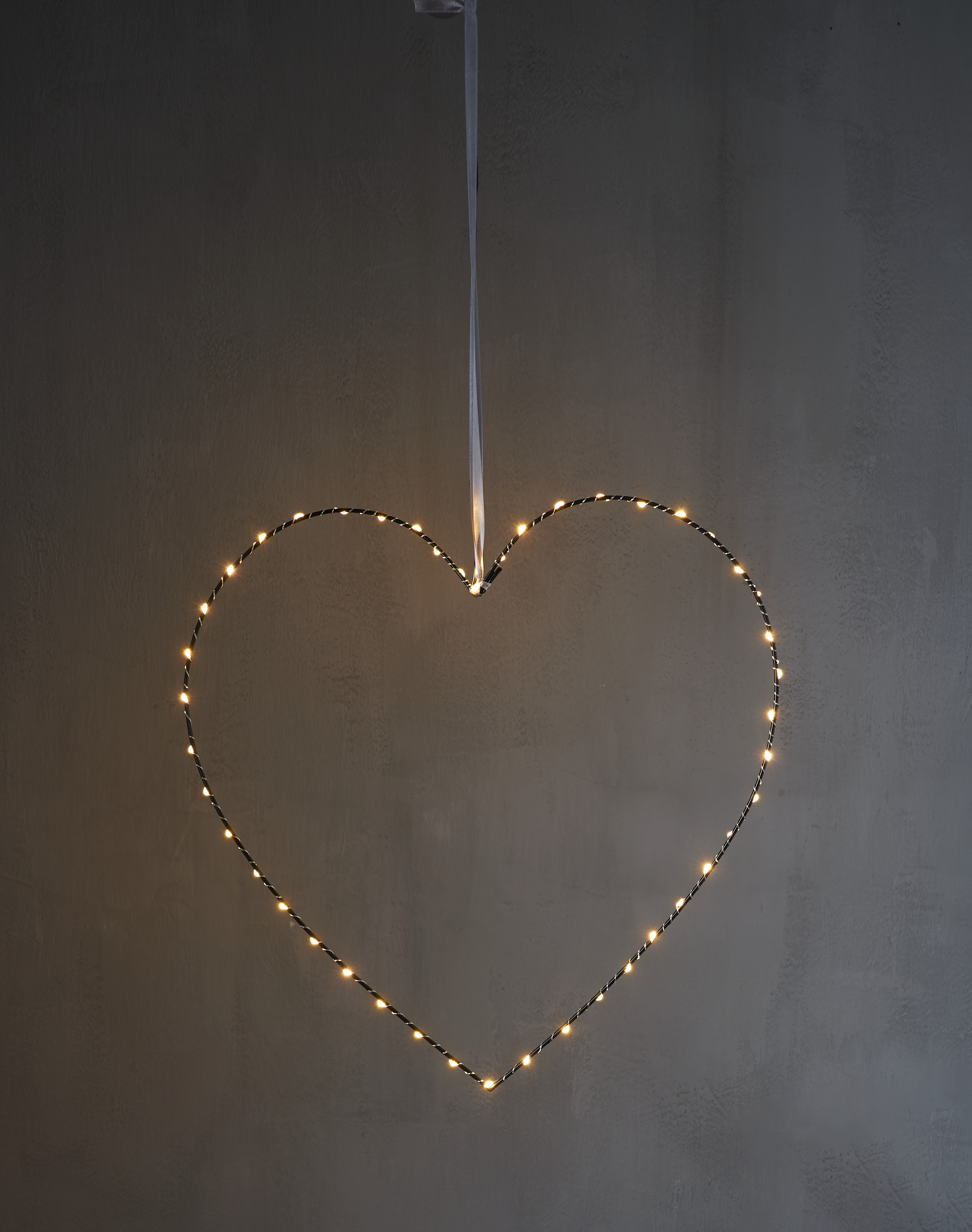 Hanging heart with lighting - 45x45 cm - 3