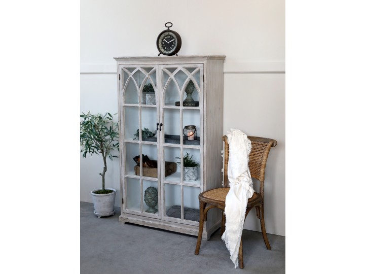 DISPLAY CABINET WITH CROSSED ARCHES - 2