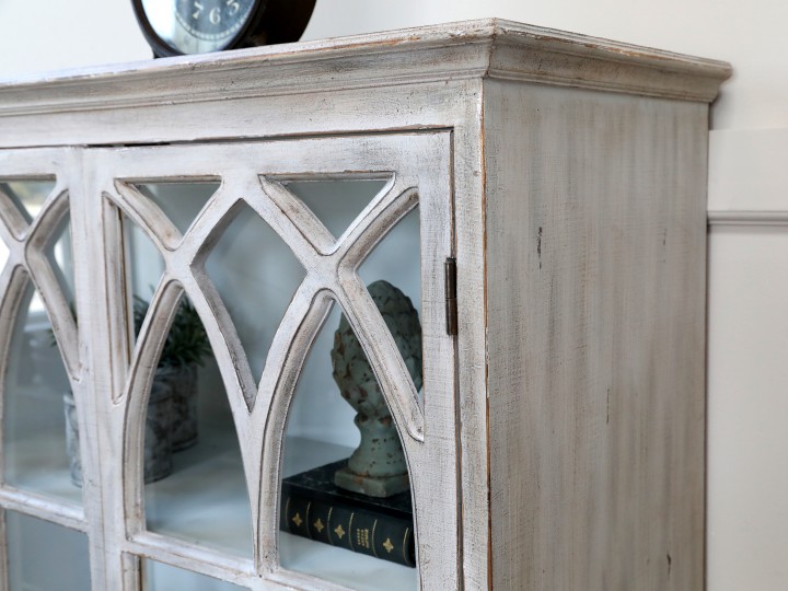 DISPLAY CABINET WITH CROSSED ARCHES - 4