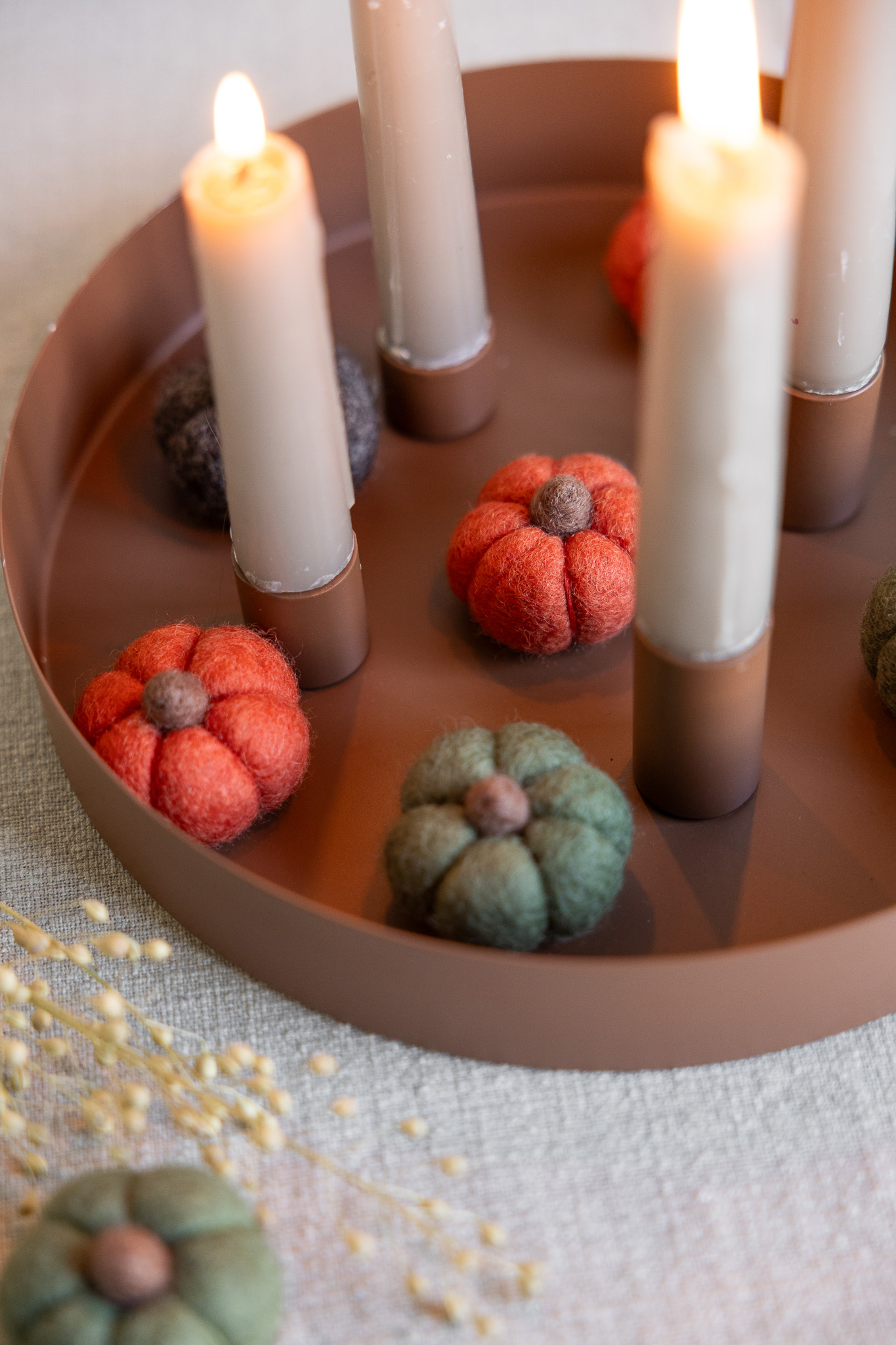 Haga Pumpkin - Decoration - Wool - Dark Green - 3
