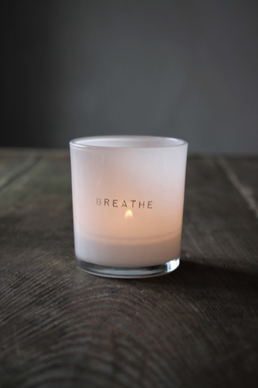 Lykta - Ljuslykta glas - Breathe - 7x8 cm - 2