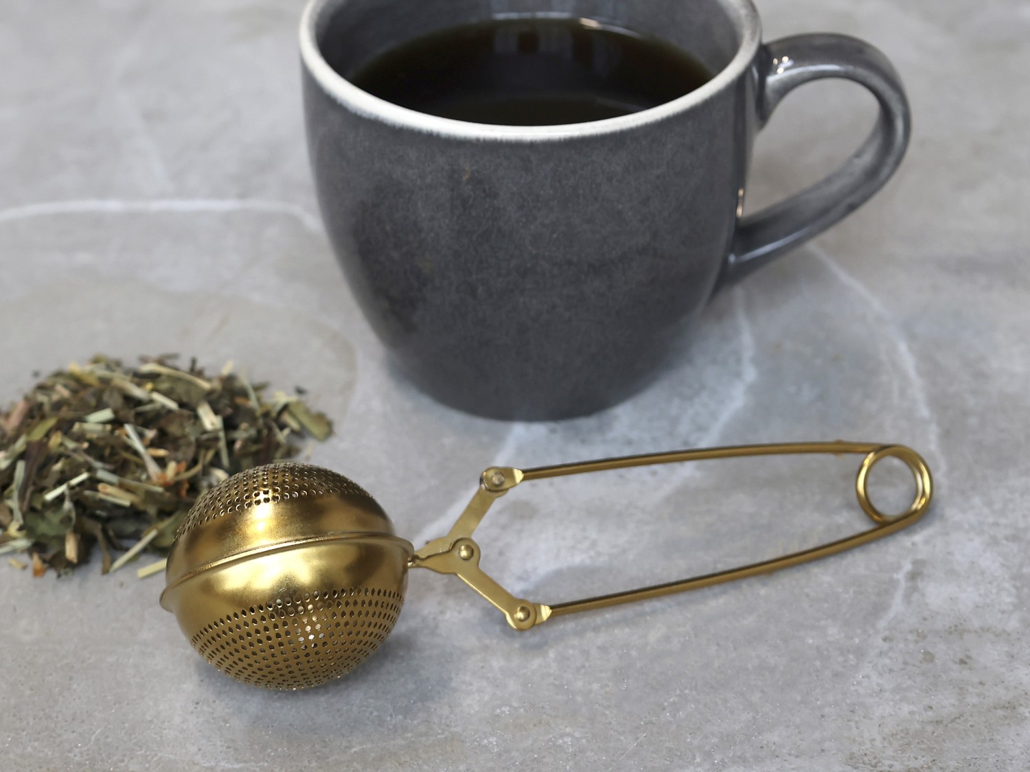 Tea strainer Brass - 17 cm - 2