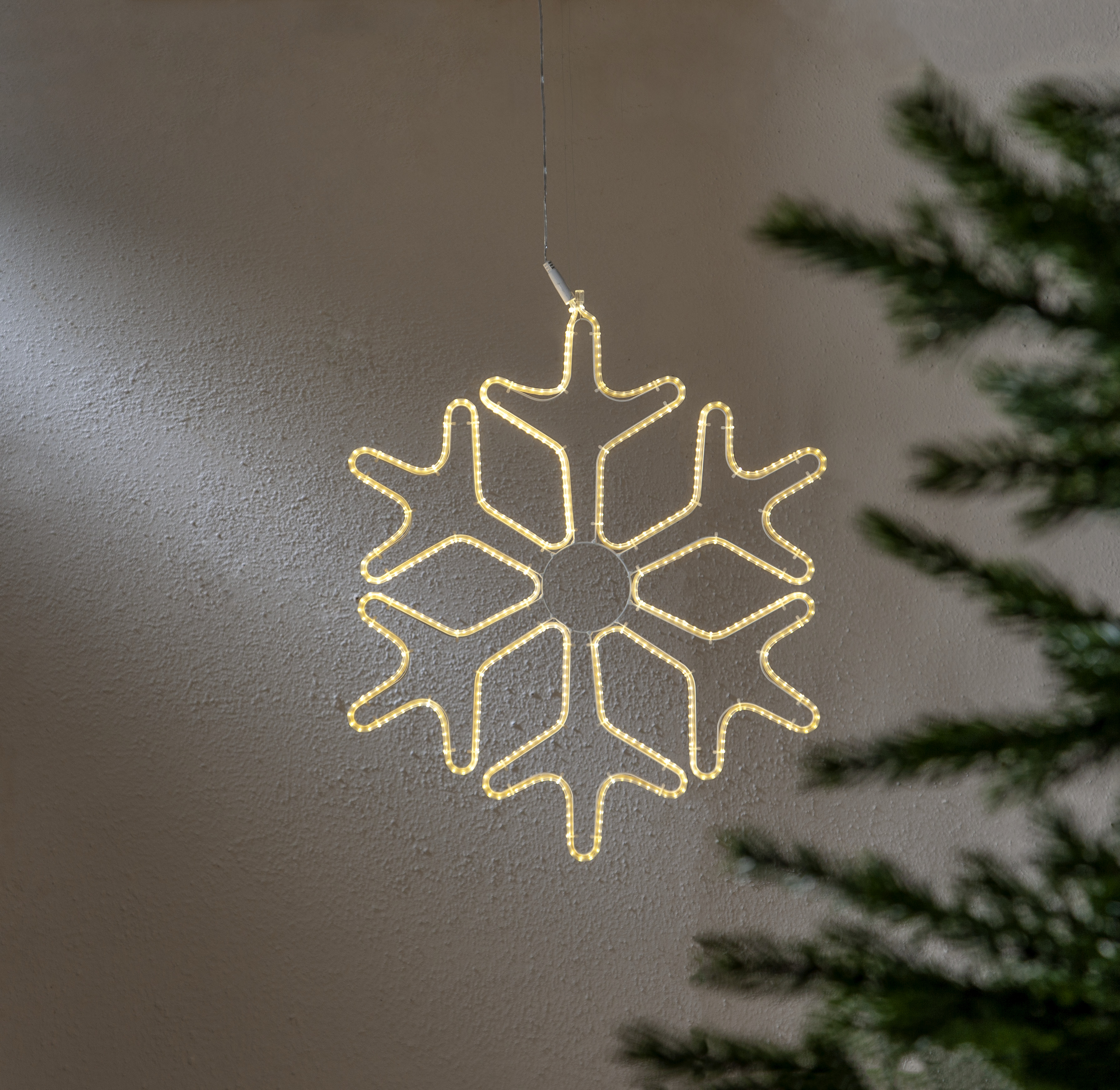 Outdoor decoration - Silhouette - Snowflake - Snow star - 54x62 cm - 2