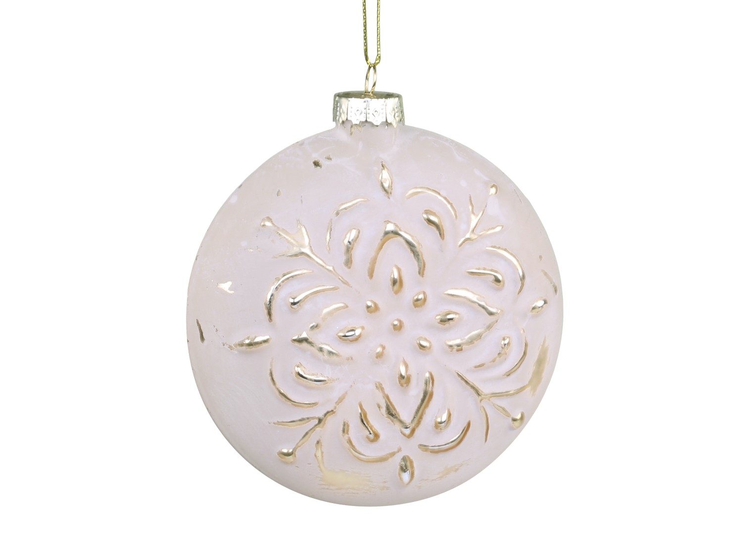 Christmas bauble with gold pattern - Christmas tree bauble - 3