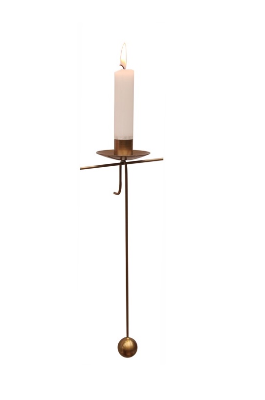 Candle holder - Candlestick - Crown candle - Hanging - 27 cm - 2