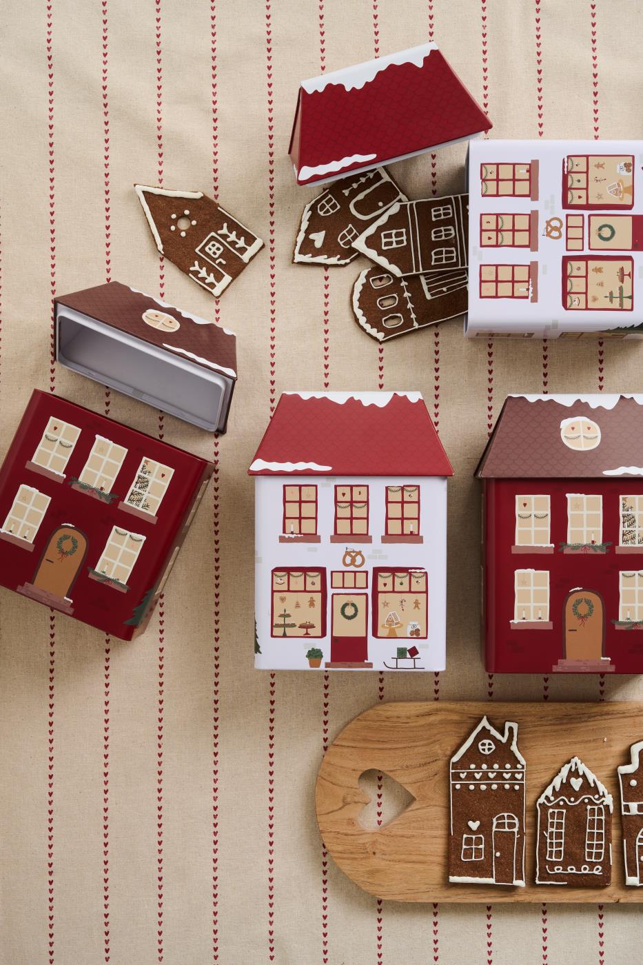 Tin House Bakery with lid for Christmas sweets  - 2