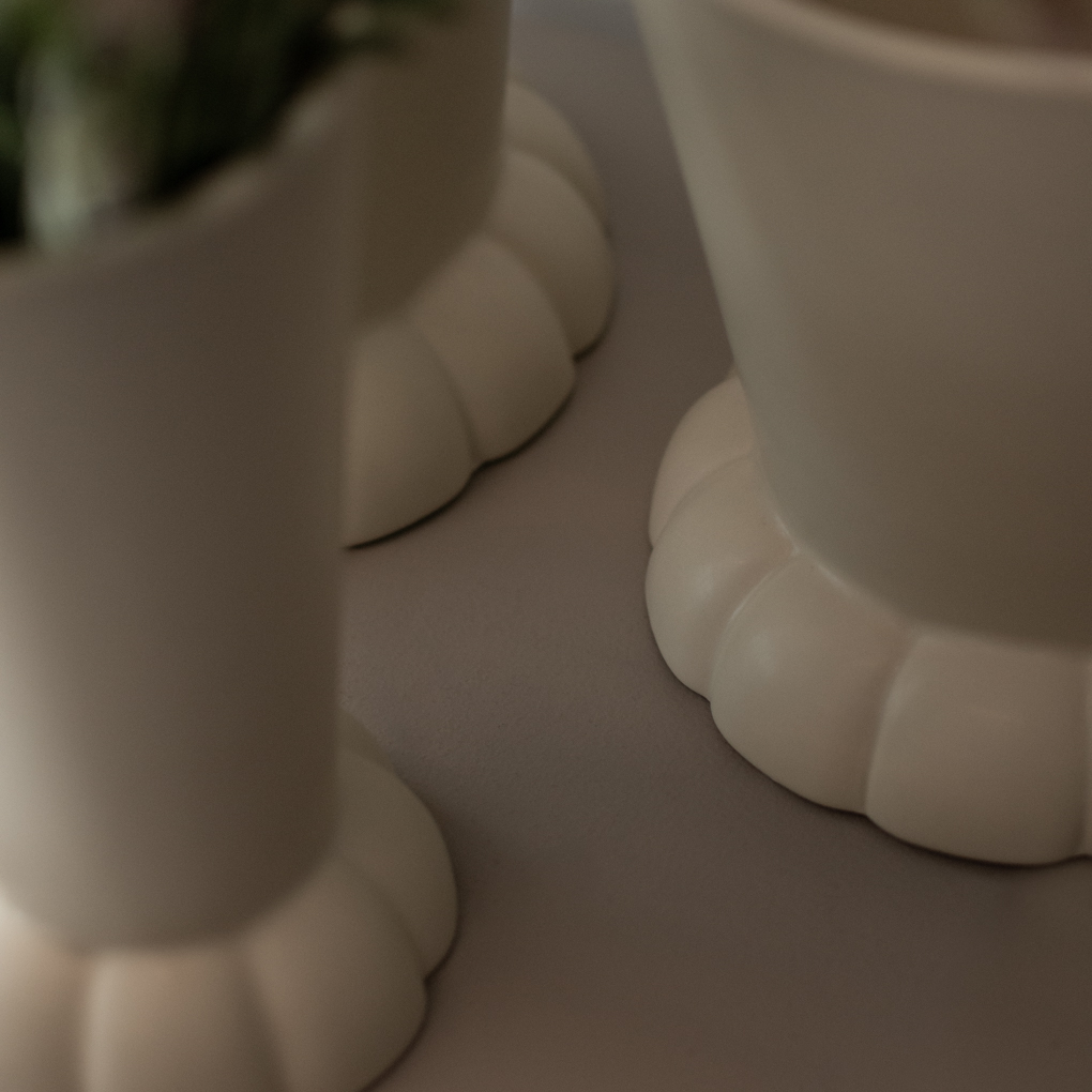 Flora Pot - Kruka - Vas Small - Creme - 19x20 cm - DBKD - 7