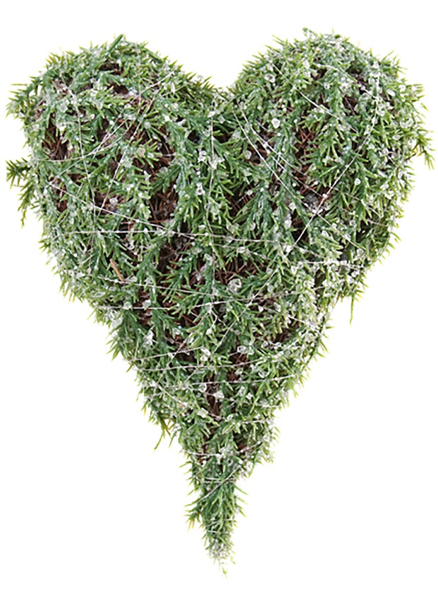HJÄRTA MED FROST 20 CM - 2