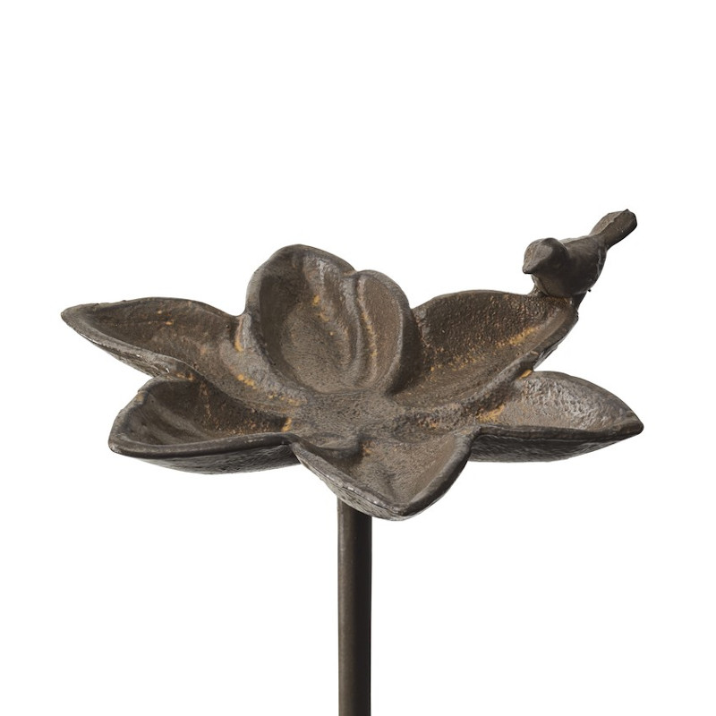 Cast iron bird bath - Brown - 2