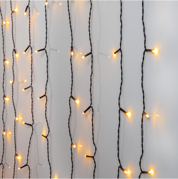 Ljusgardin Golden Warm White - 1,3x2 meter - 5