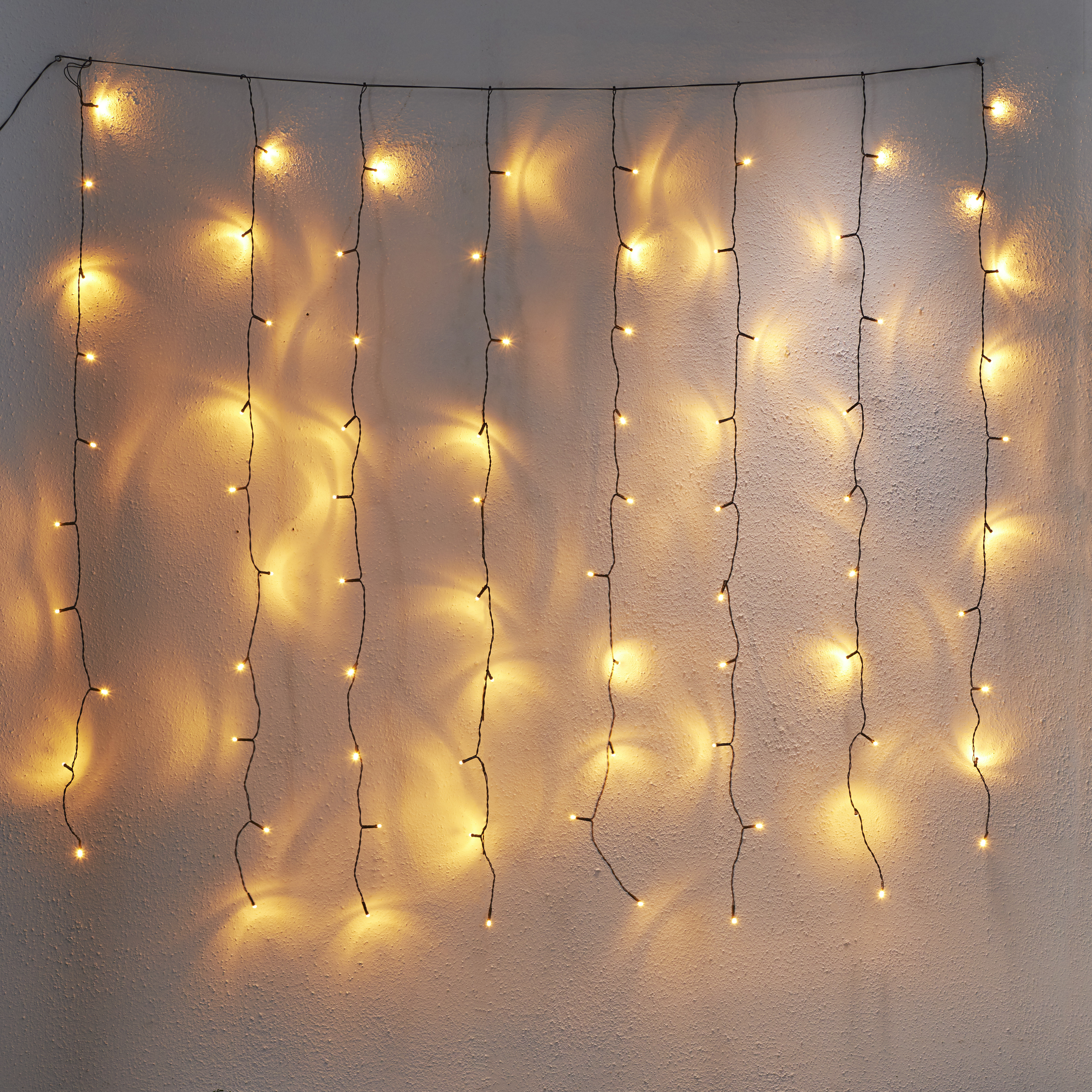 Ljusgardin Golden Warm White - 1,3x1,3 meter - 3