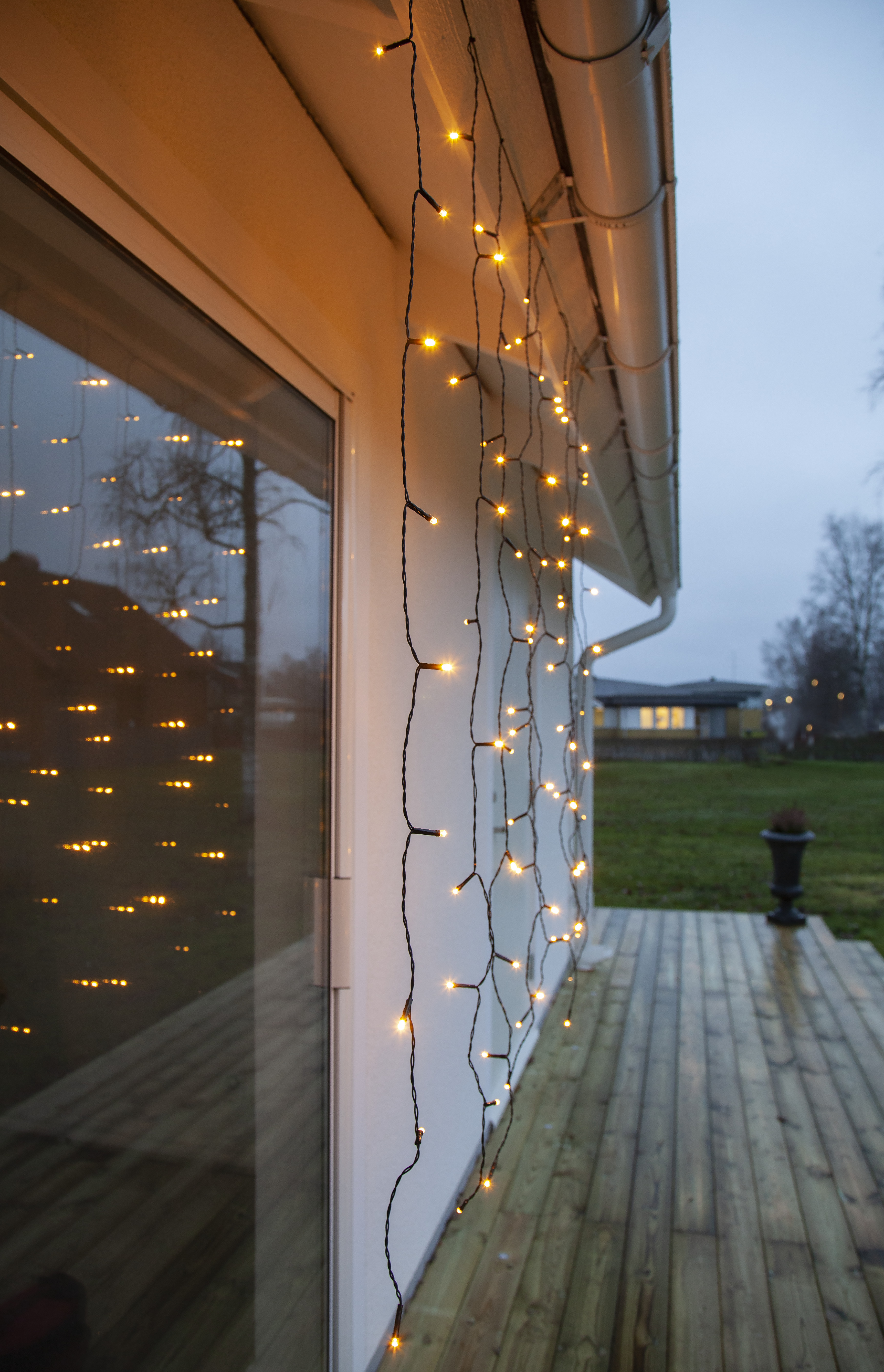 Ljusgardin Golden Warm White - 1,3x1,3 meter - 2