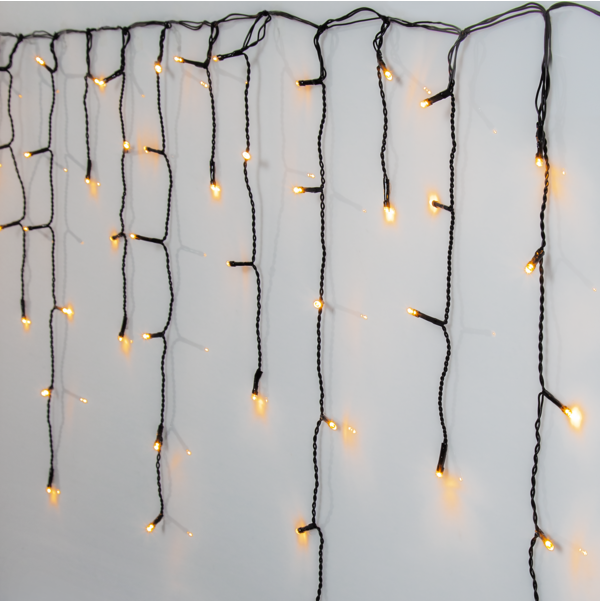 Istappsslinga Golden Warm White - 24 meter - 2