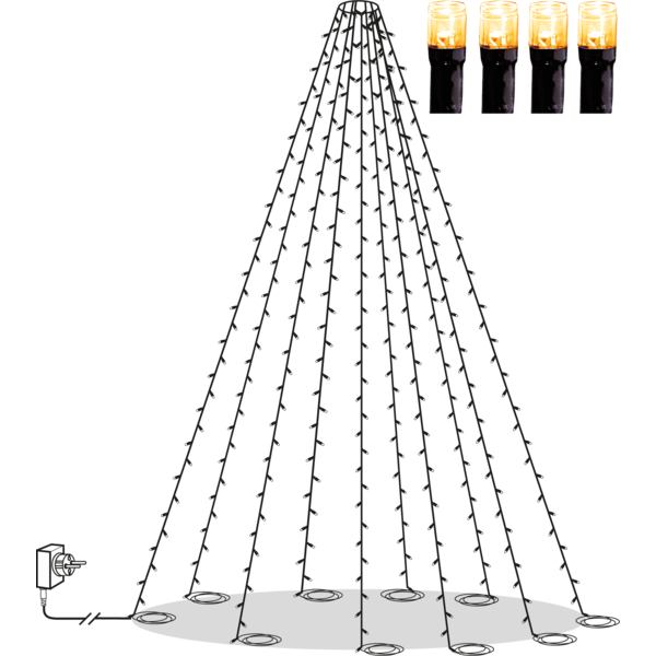 Flagpole lighting Golden Warm White - 4