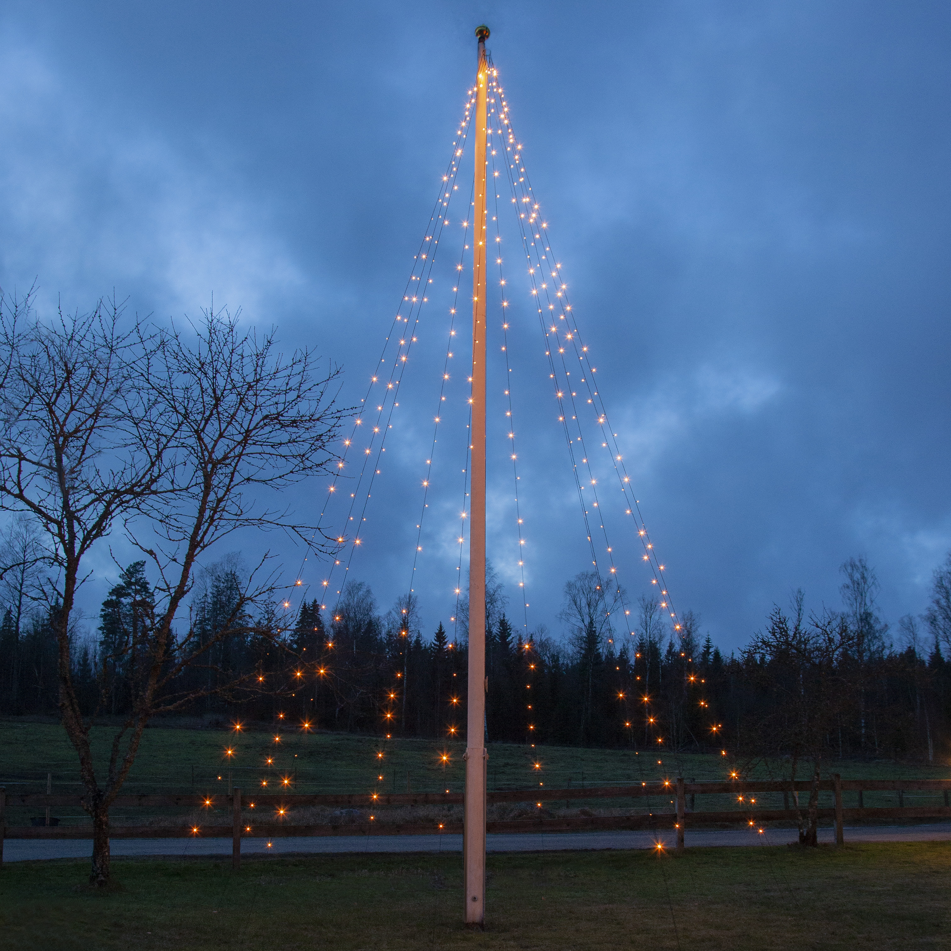Flagpole lighting Golden Warm White - 3