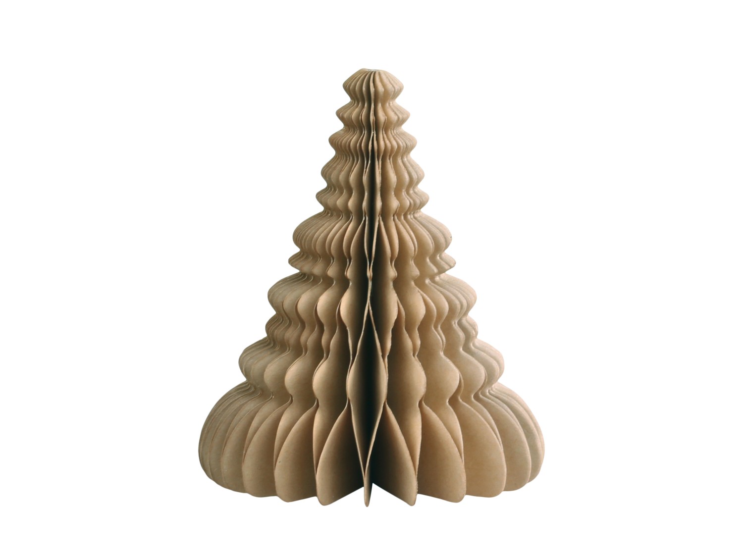 Julgran i papper - Guld - 10 cm - 3