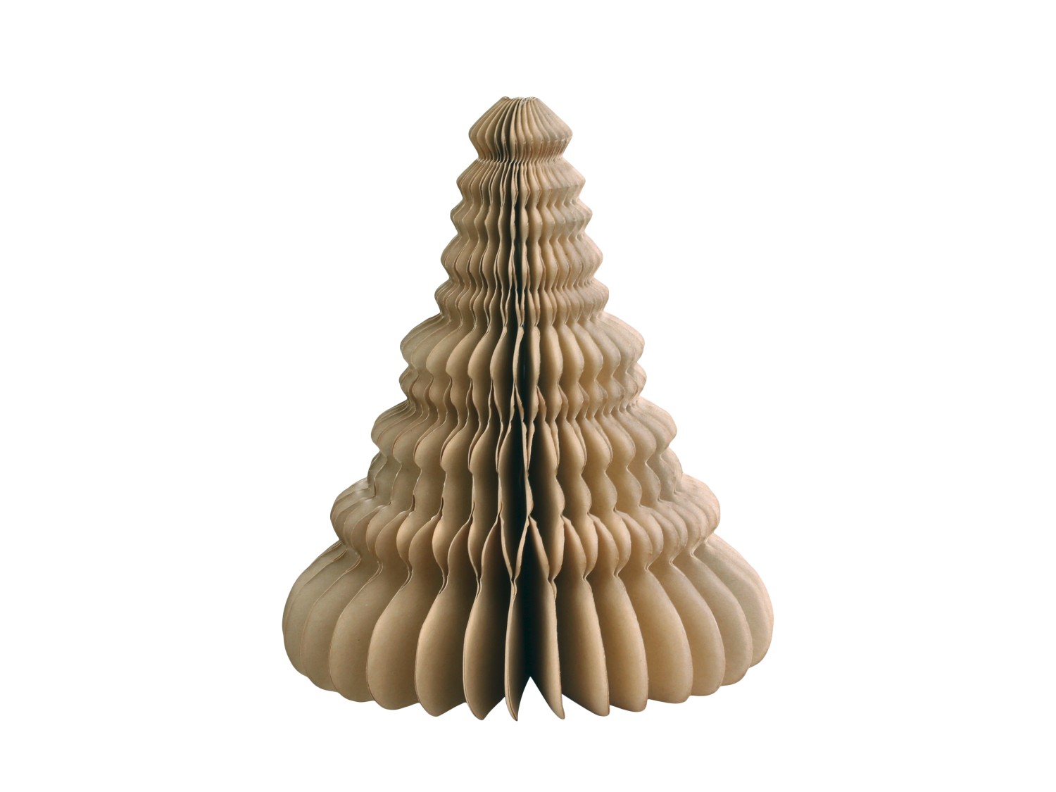 Julgran i papper - 15 cm - Guld - 3