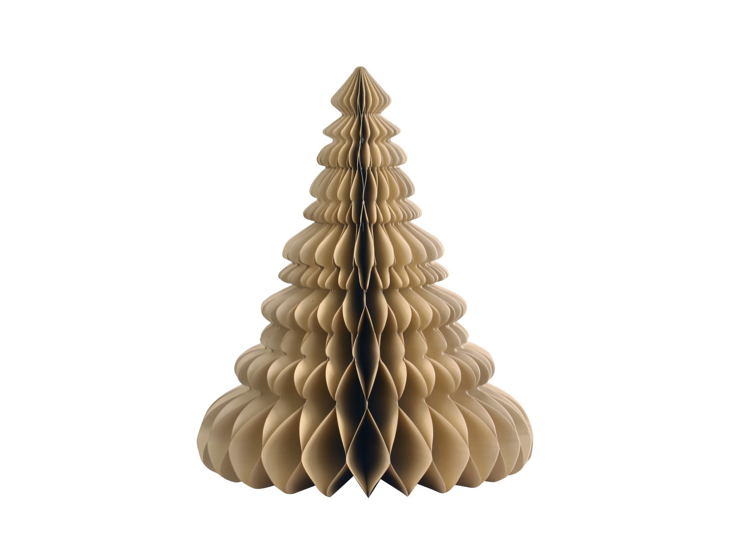 Paper Christmas tree - 50x41 cm - Gold - 4