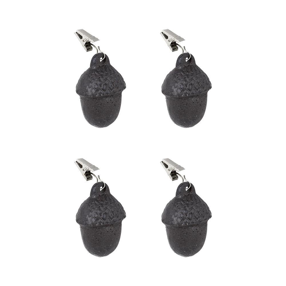 Tablecloth weight - Acorn - Cast iron - 4-pack - 3