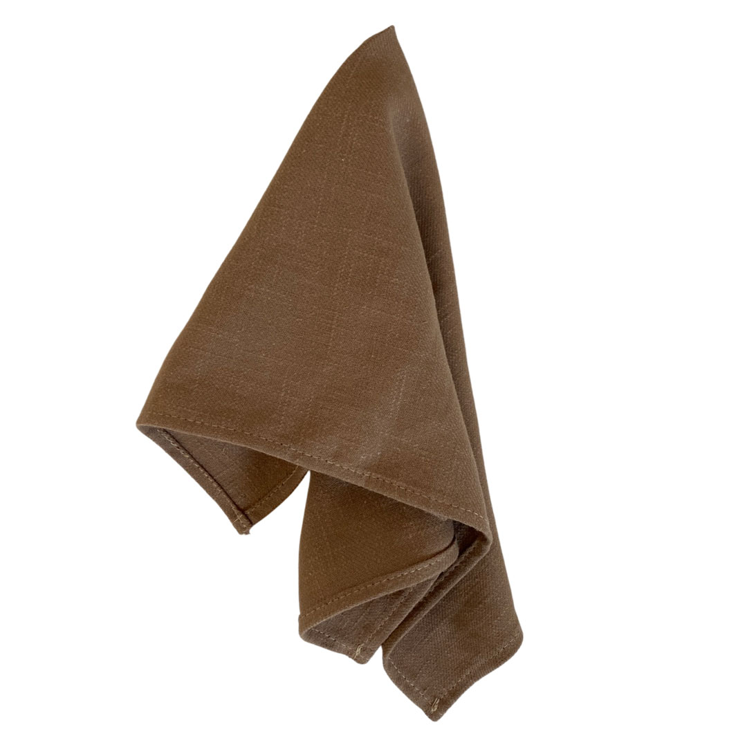 Cloth napkin - Brown - Natural material - 40x40 cm - 2