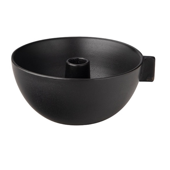 ERNST CANDLE HOLDER/CANDLESTICK 17 CM - BLACK - 5