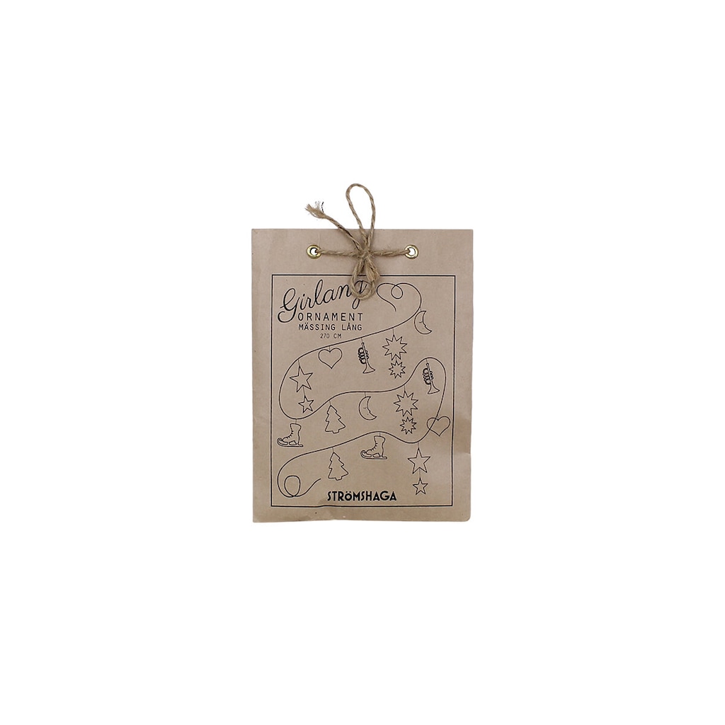 Garland - Ornaments - Genuine Brass - 270 cm - 12
