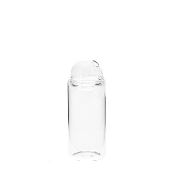 Glasvas med glaskula - 16 cm - 5