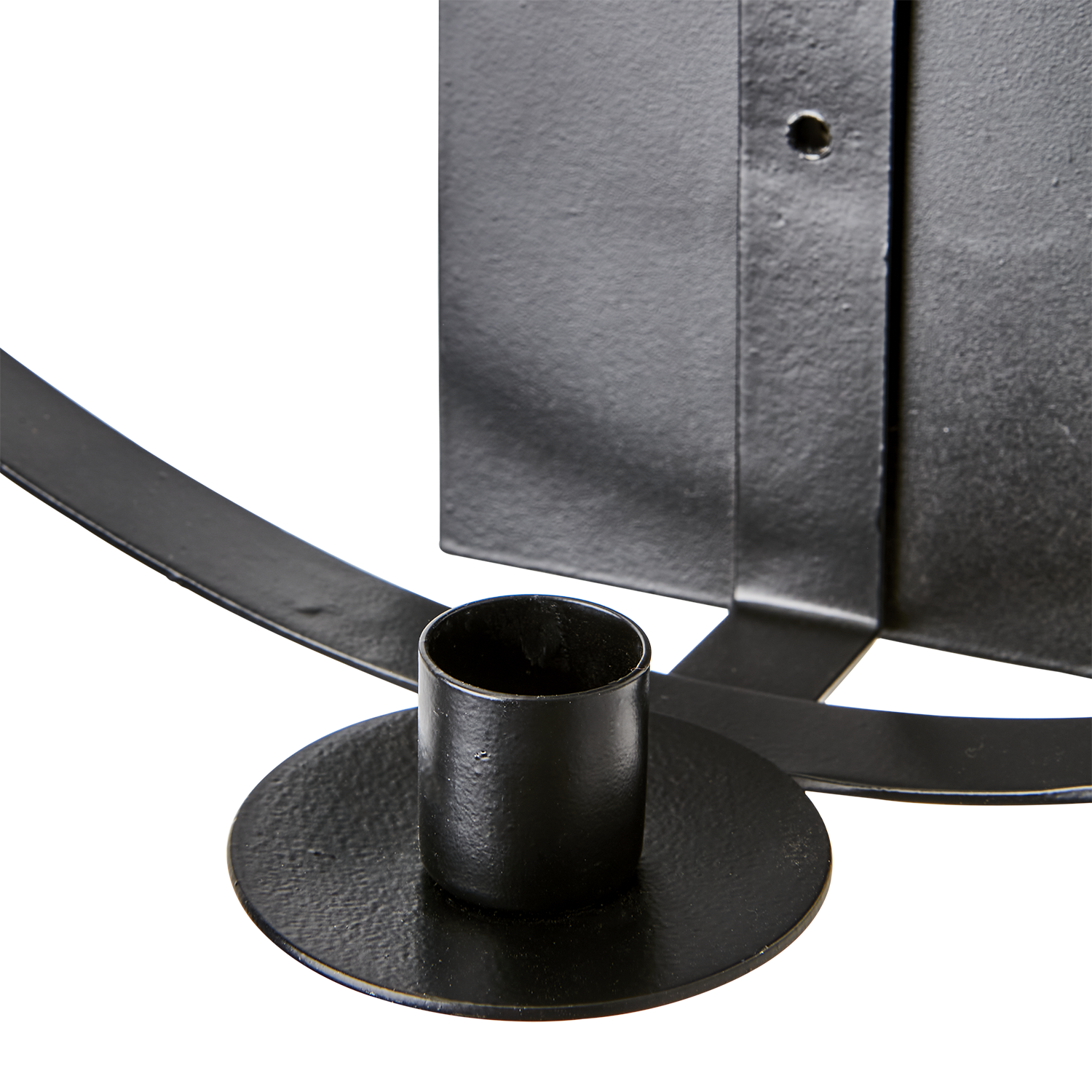 Light ring - Wall candle holder - Black - Iron - Ø 30 cm - 3