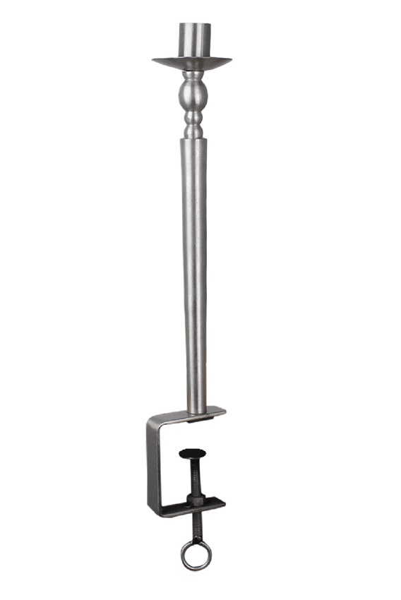Ljusstake med tving stor silver  - 2
