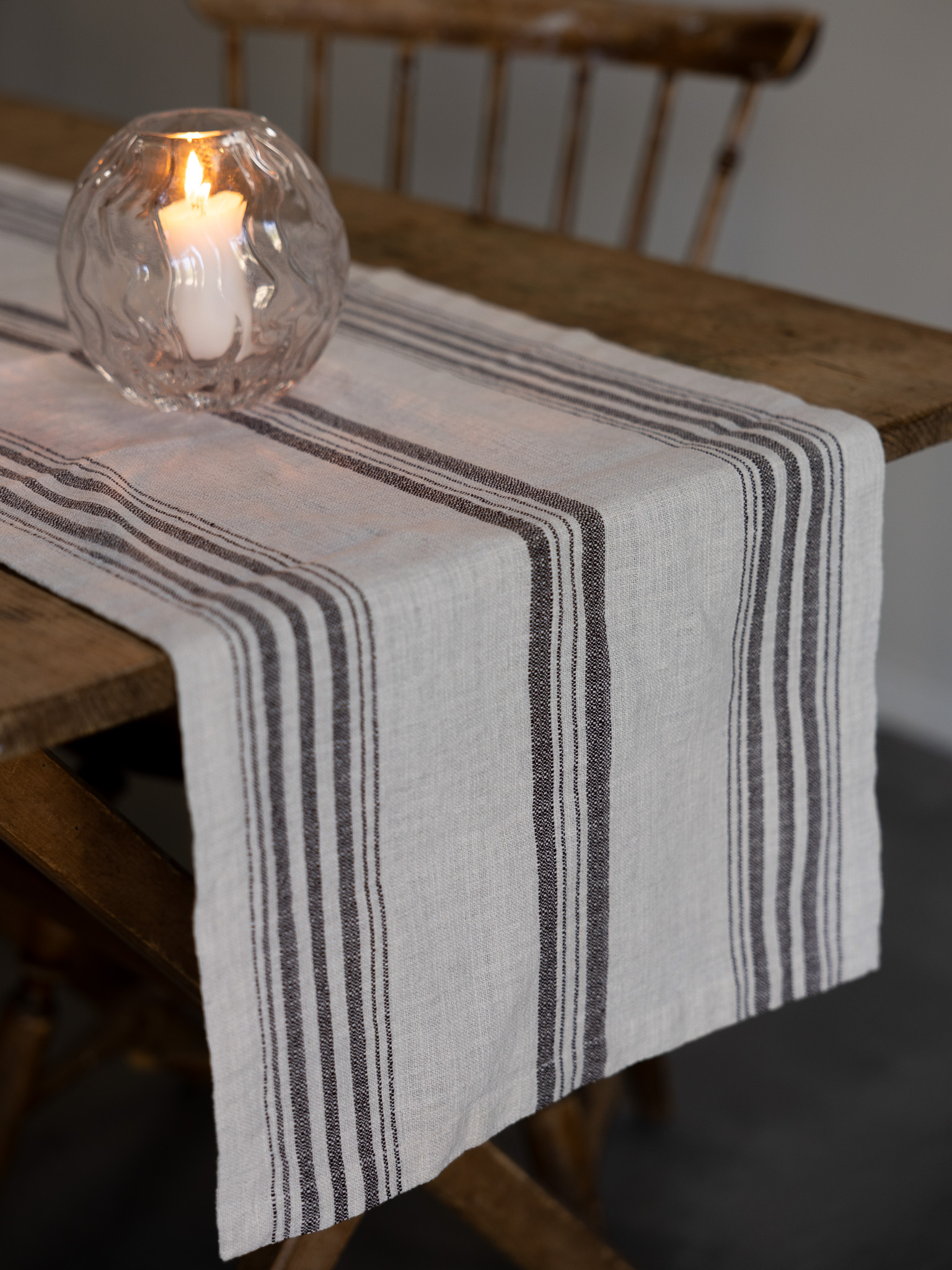 Karlevi Nature/brown runner 120x35 cm - 2
