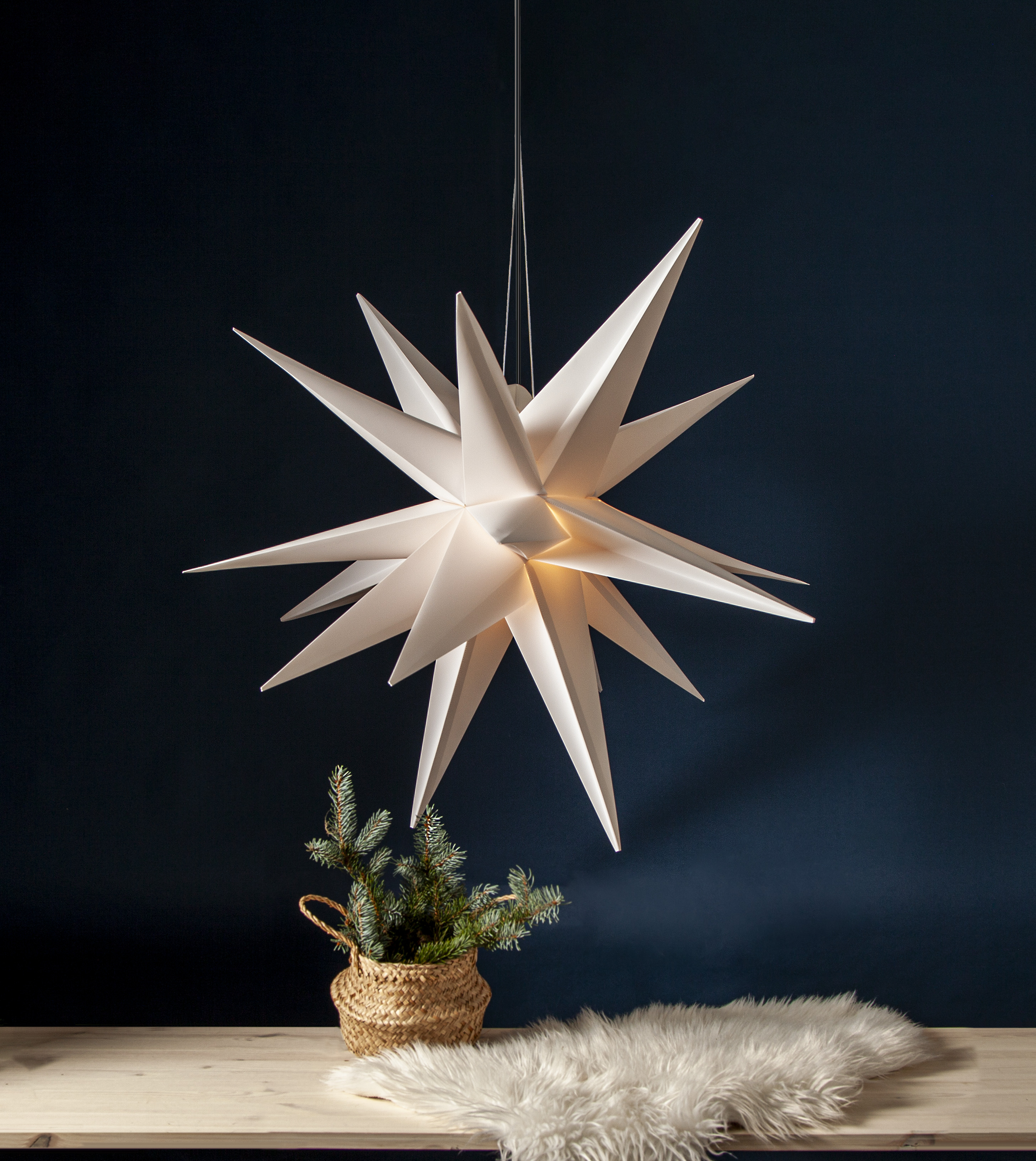 Advent star - Alice - White - Outdoor/Indoor - 100x100 cm - 5